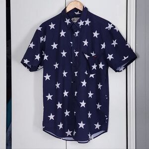 RSVLTS Navy and White Star Men's Shirt